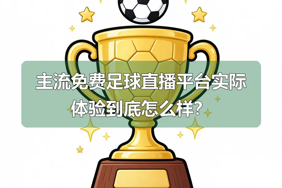 主流免费足球直播平台实际体验到底怎么样？